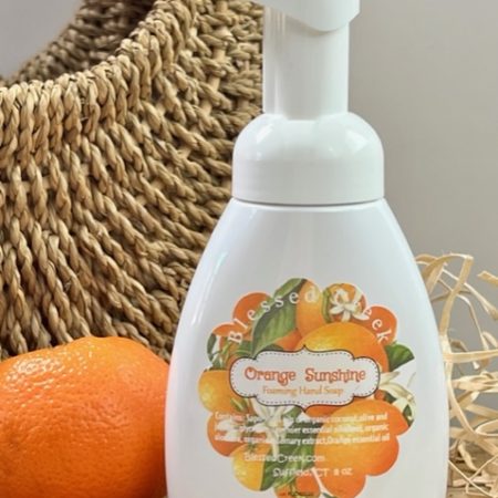 orange sunshine foaming hand soap