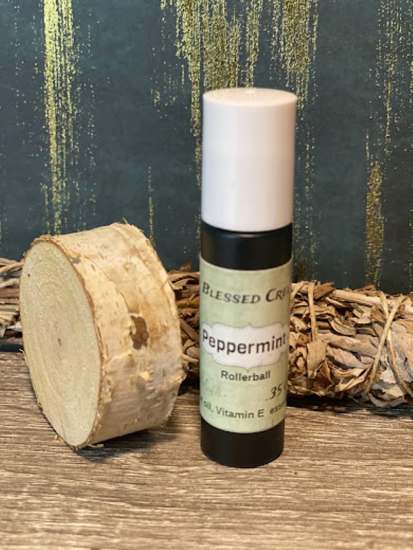 essential oil perfume rollers peppermint