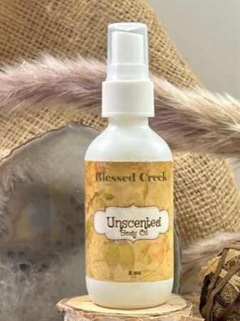 unscented body oil