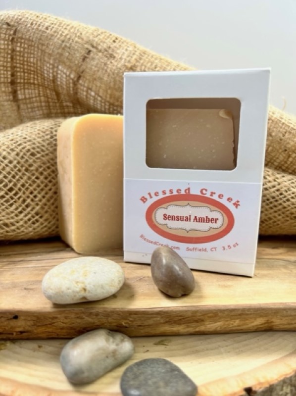 sensual amber natural bar soap